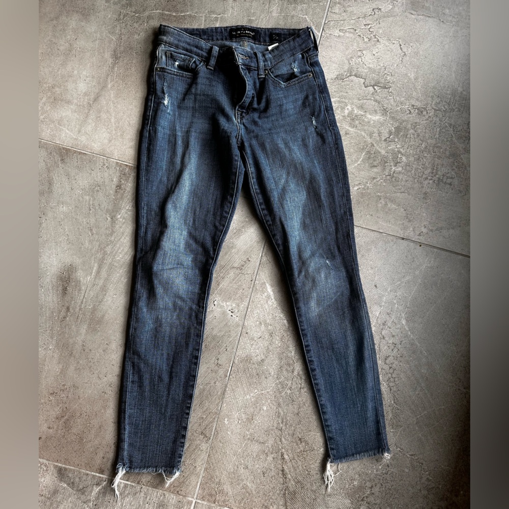 Lucky brand raw hem jeans